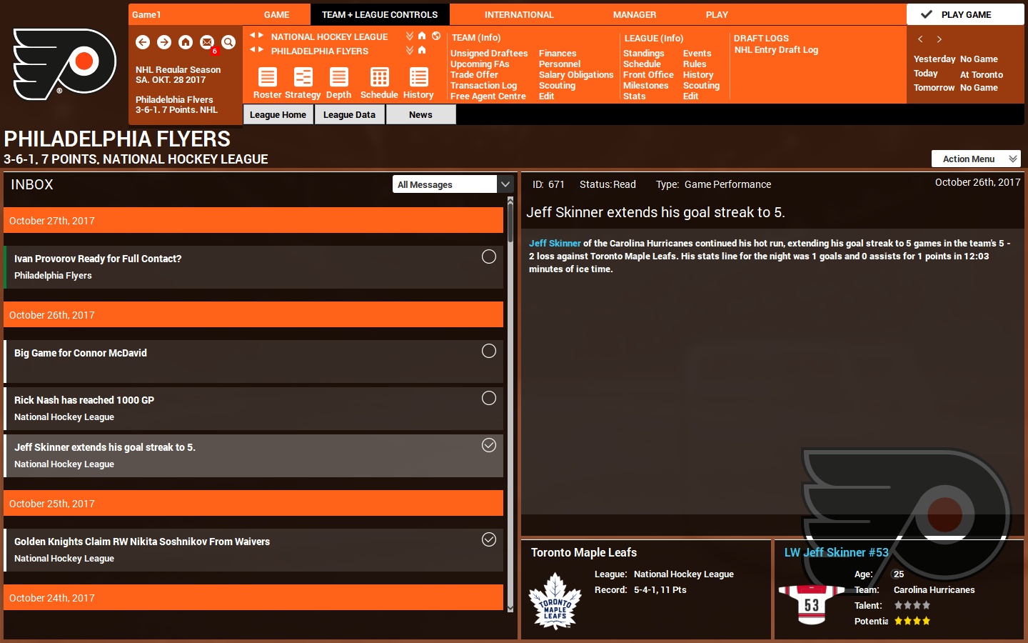 Franchise Hockey Manager 4 screenshot