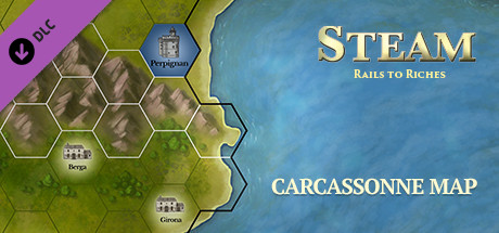 Steam: Rails to Riches - Carcassonne Map