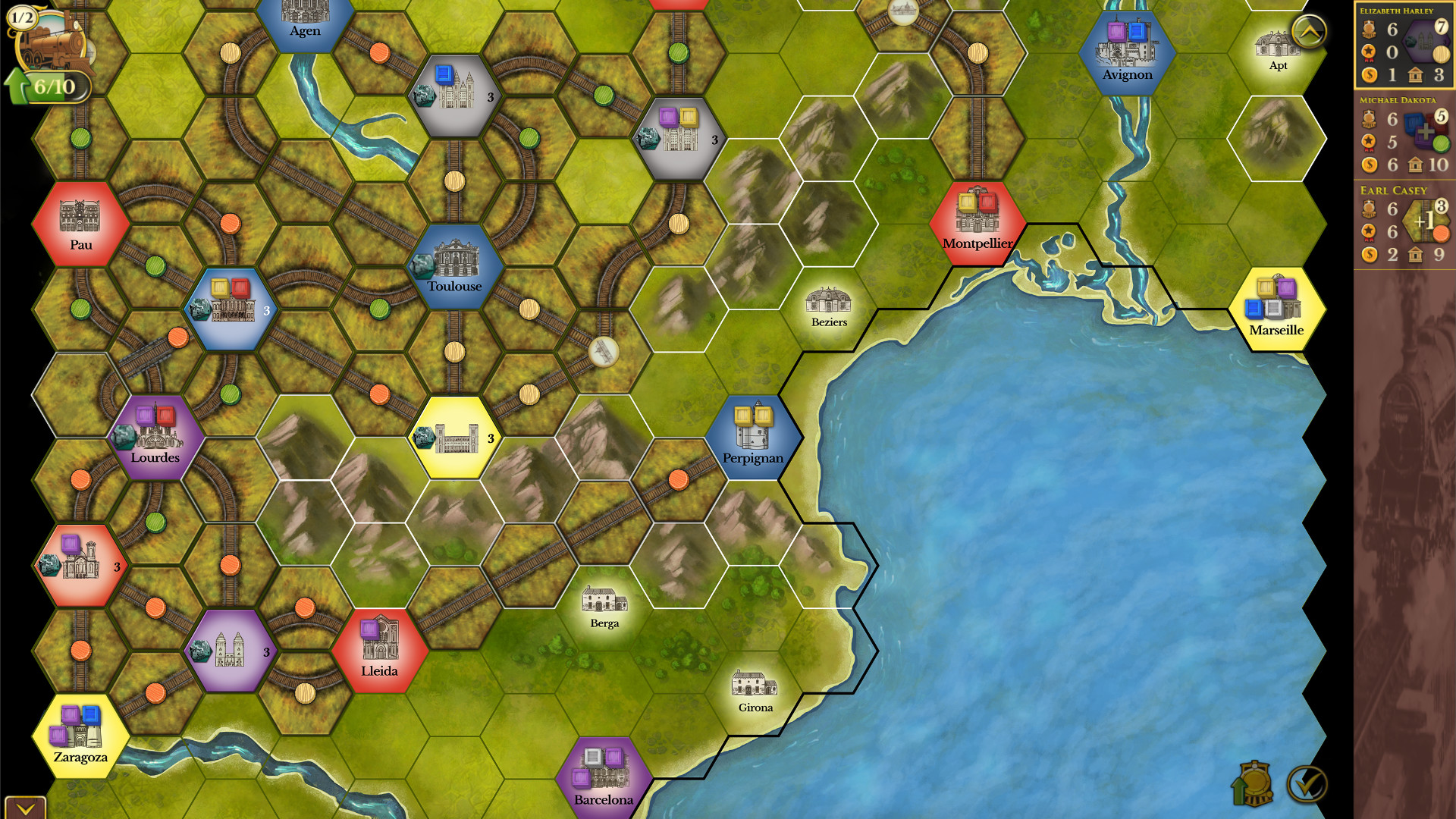 Steam: Rails to Riches - Carcassonne Map screenshot