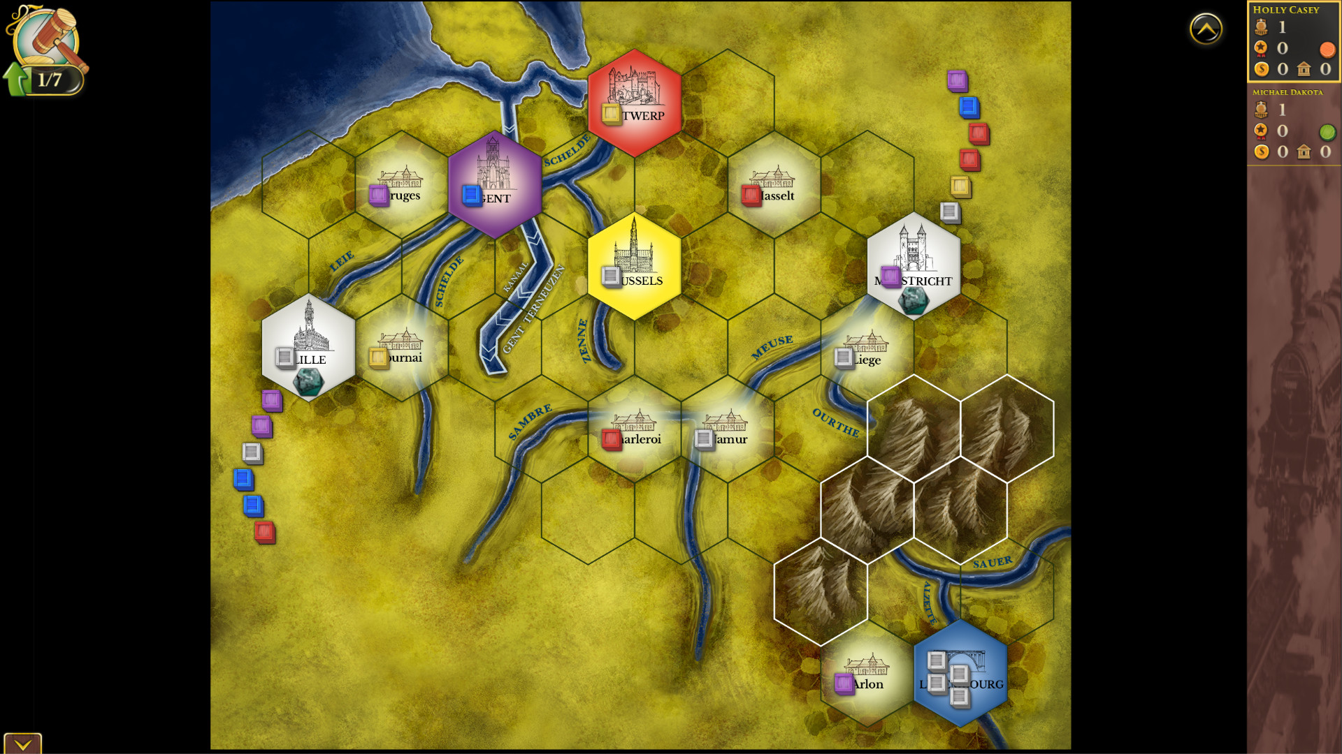 Steam: Rails to Riches - Belgium & Luxembourg Map screenshot