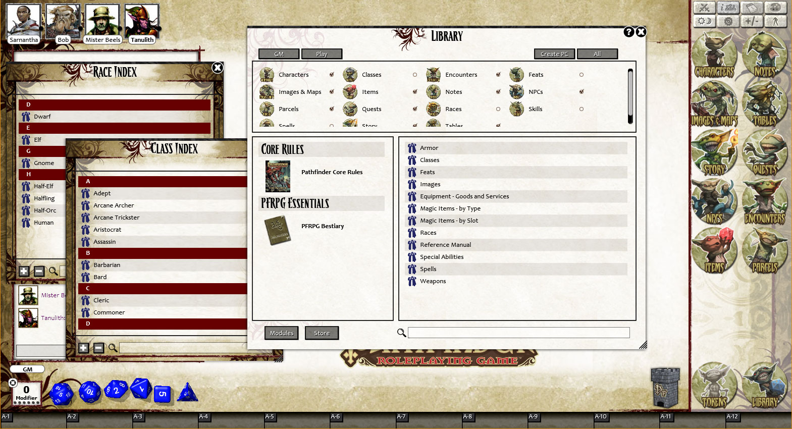 Fantasy Grounds - Pathfinder RPG - Core Rules Pack (PFRPG) screenshot