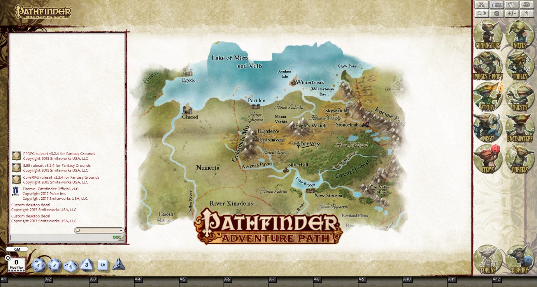 Fantasy Grounds - Pathfinder RPG - Kingmaker AP 1: Stolen Land (PFRPG) screenshot