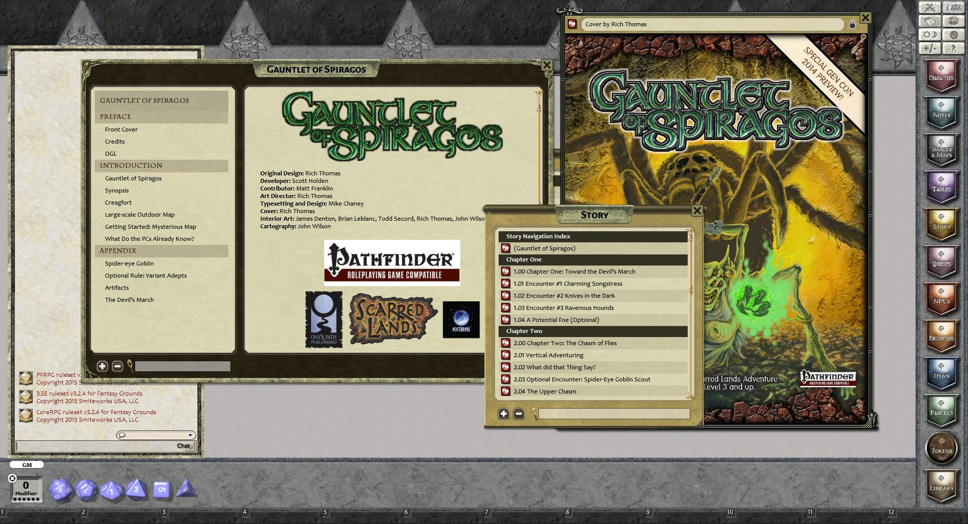 Fantasy Grounds - Gauntlet of Spiragos (PFRPG) screenshot