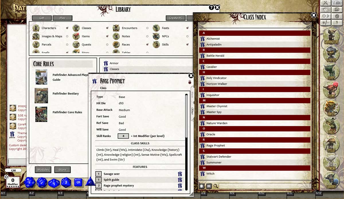 Fantasy Grounds - Pathfinder RPG - Advanced Player's Guide (PFRPG) screenshot