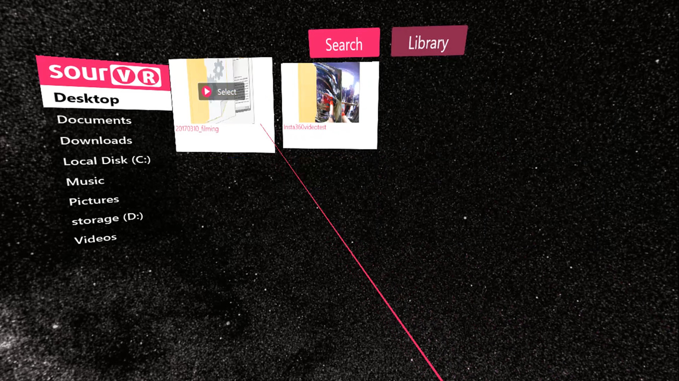 SourVR Video Player Deluxe Edition screenshot