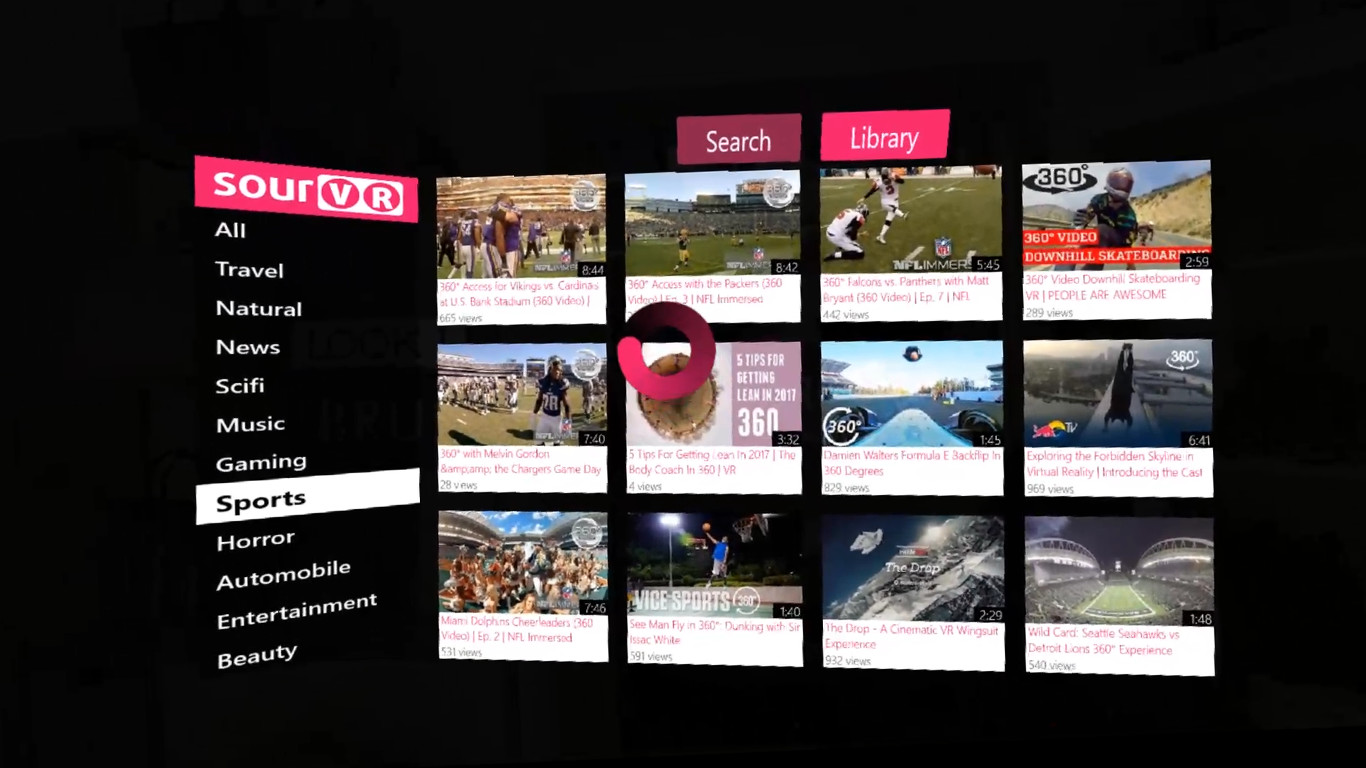 SourVR Video Player Deluxe Edition screenshot