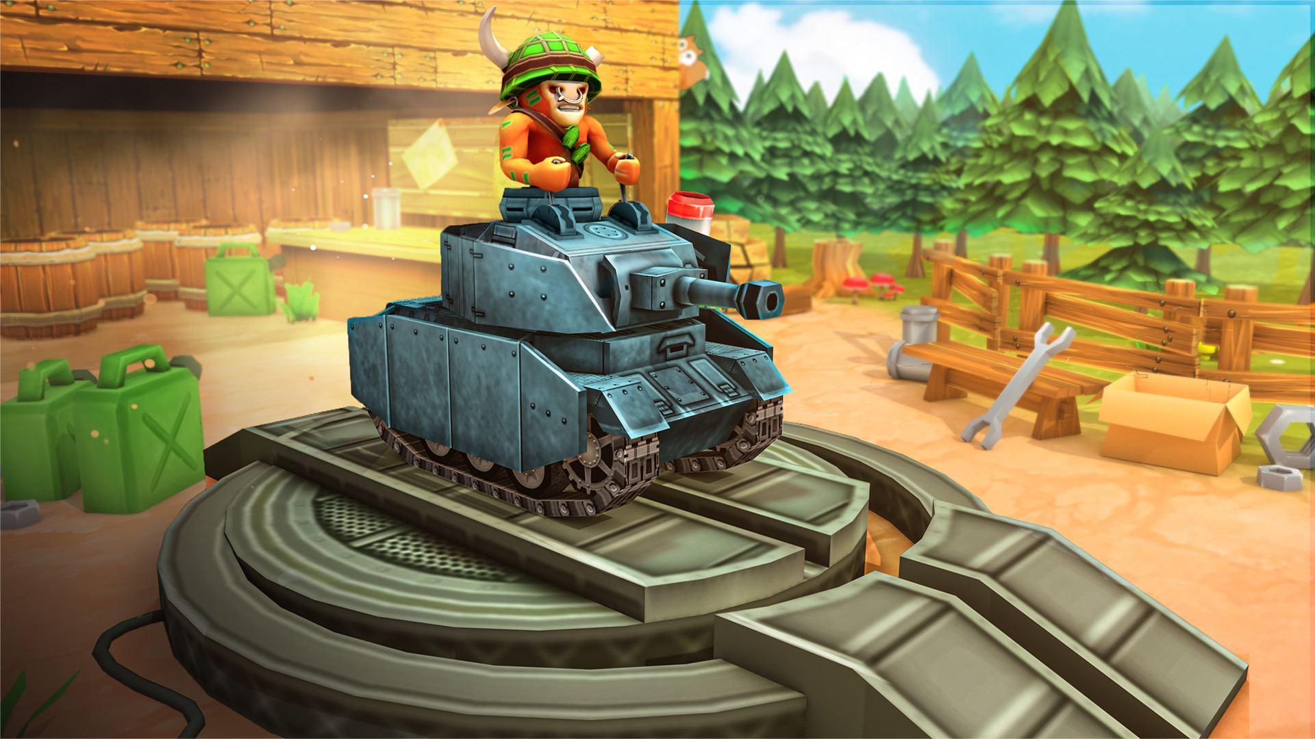 Tank games Zoo War: Battle Royale online screenshot