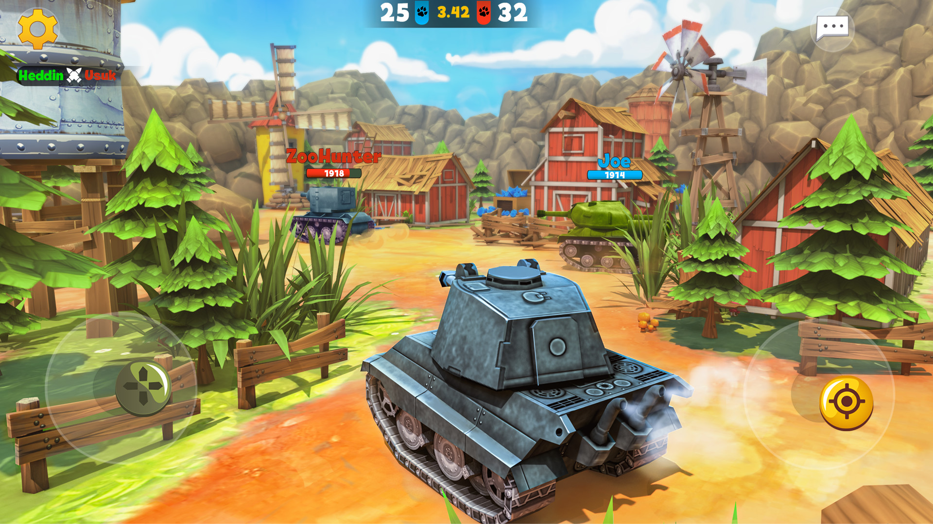 Tank games Zoo War: Battle Royale online screenshot