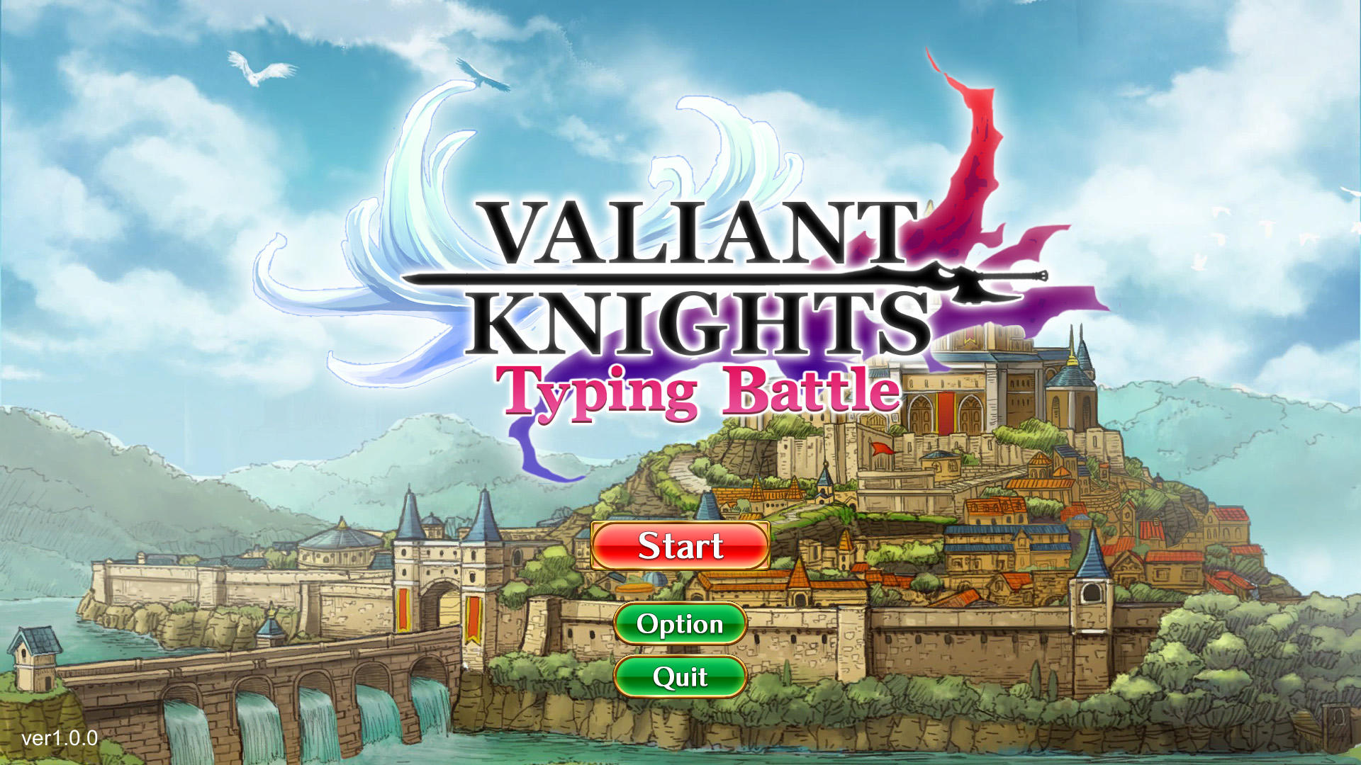 VALIANT KNIGHTS Typing Battle screenshot