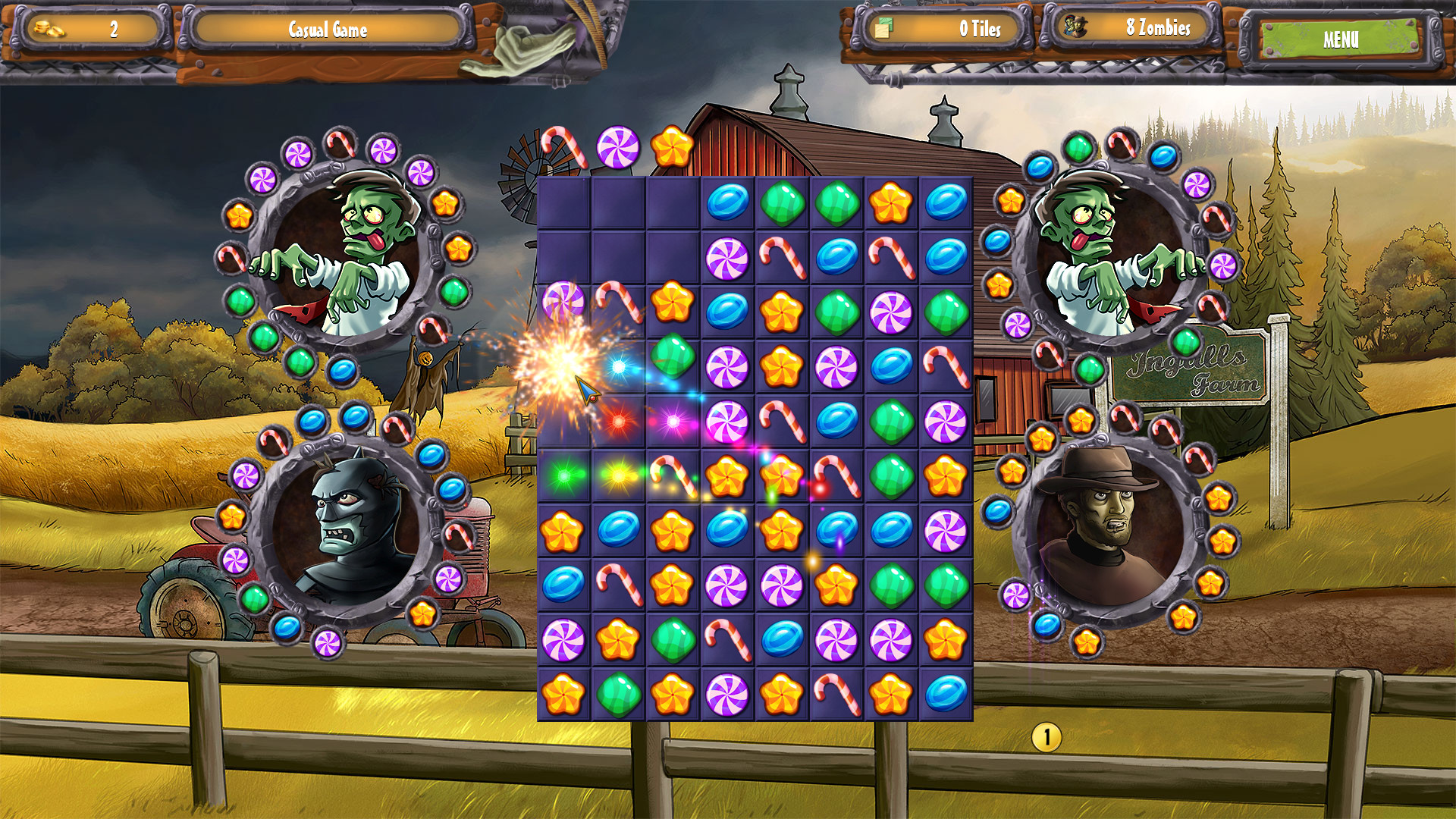 Zombie Solitaire 2 Chapter 1 screenshot