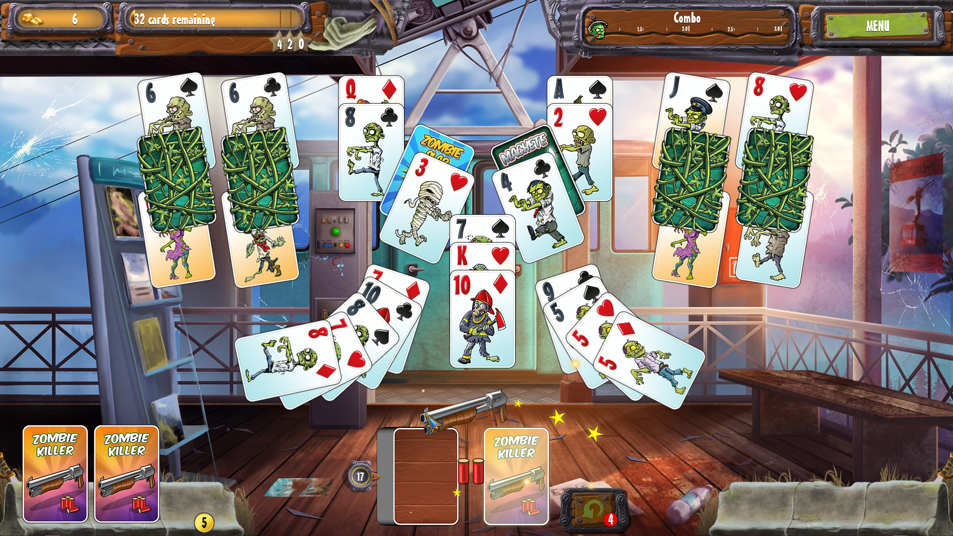 Zombie Solitaire 2 Chapter 2 screenshot