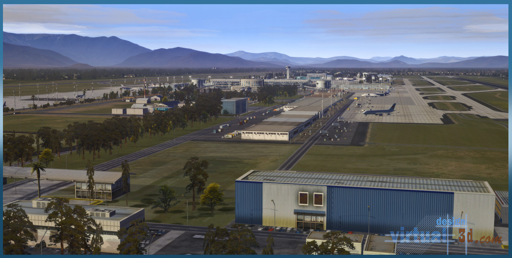 X-Plane 11 - Add-on: Aerosoft - Airport SCEL Santiago International 2.0 screenshot