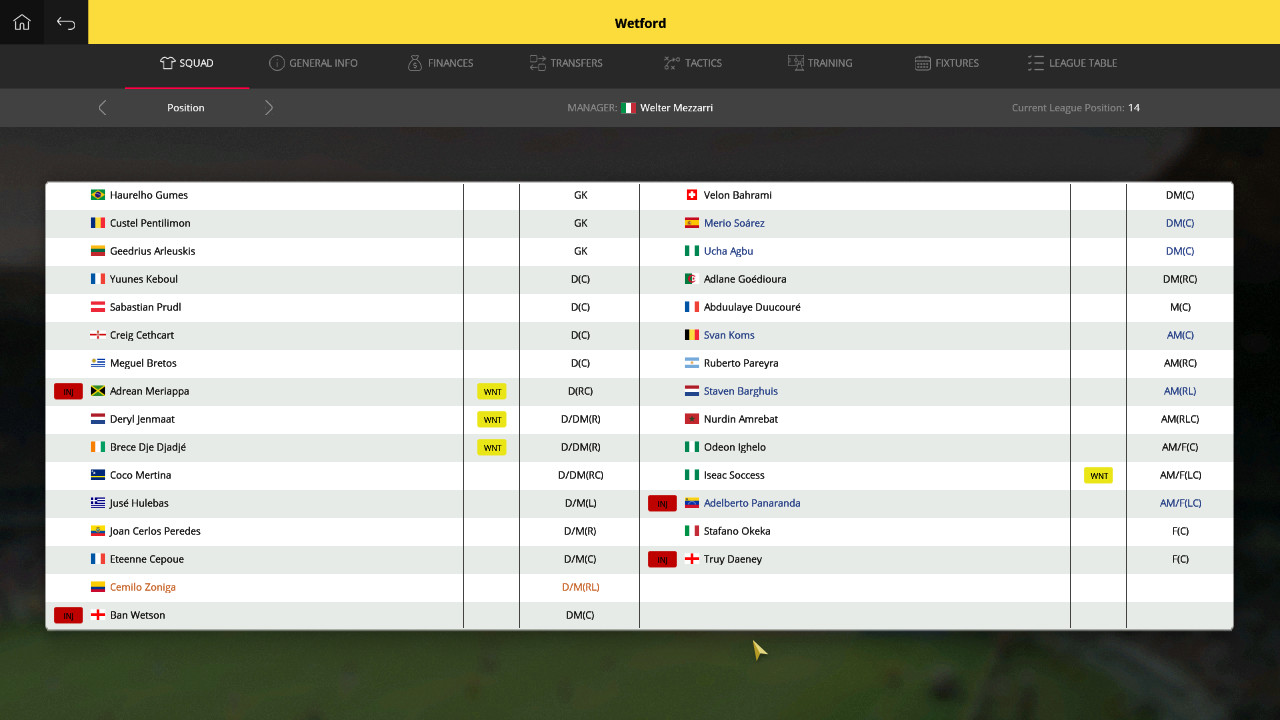 Global Soccer: A Management Game 2017 screenshot