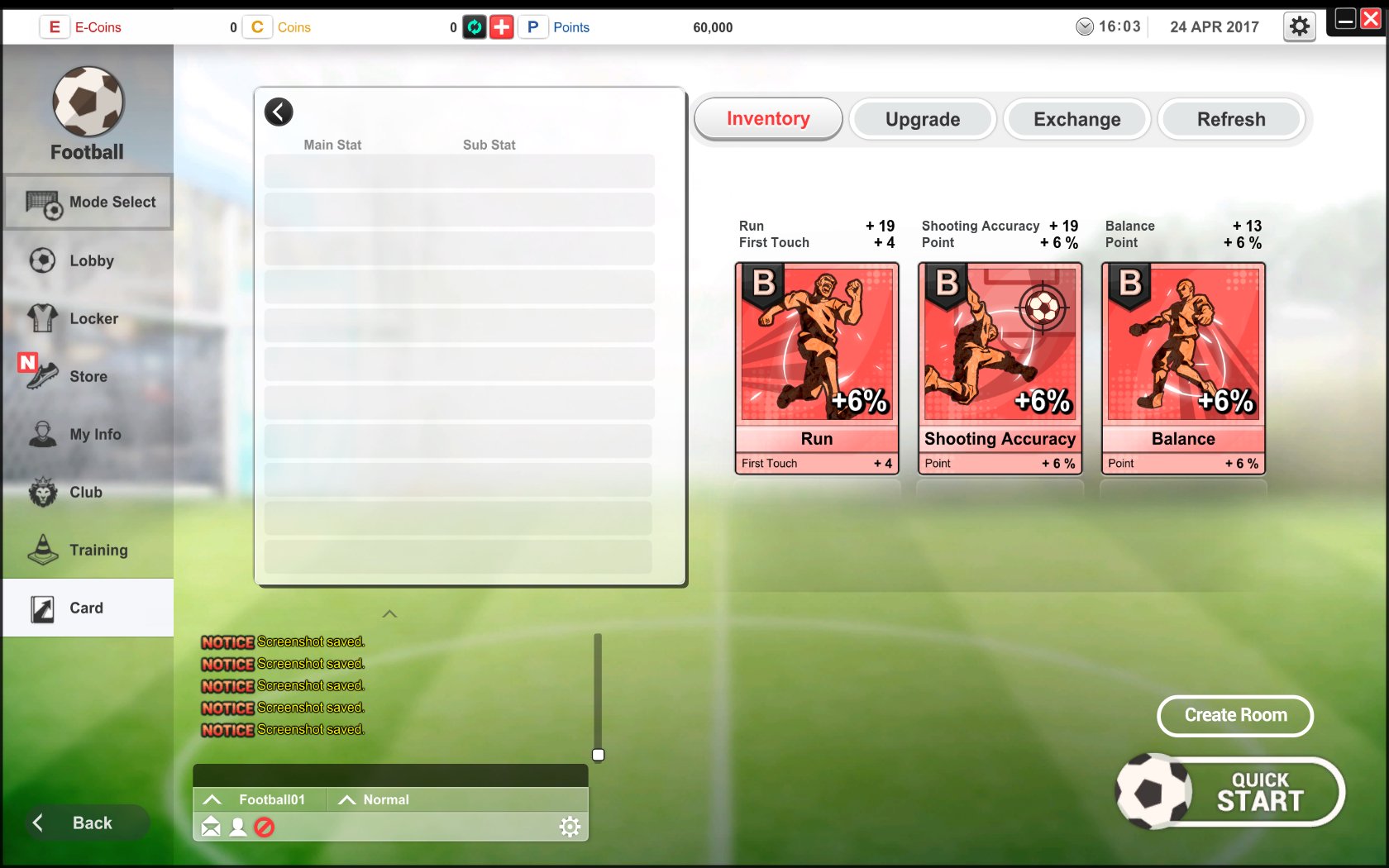 FreeStyleFootball - Card Pack (CF) screenshot