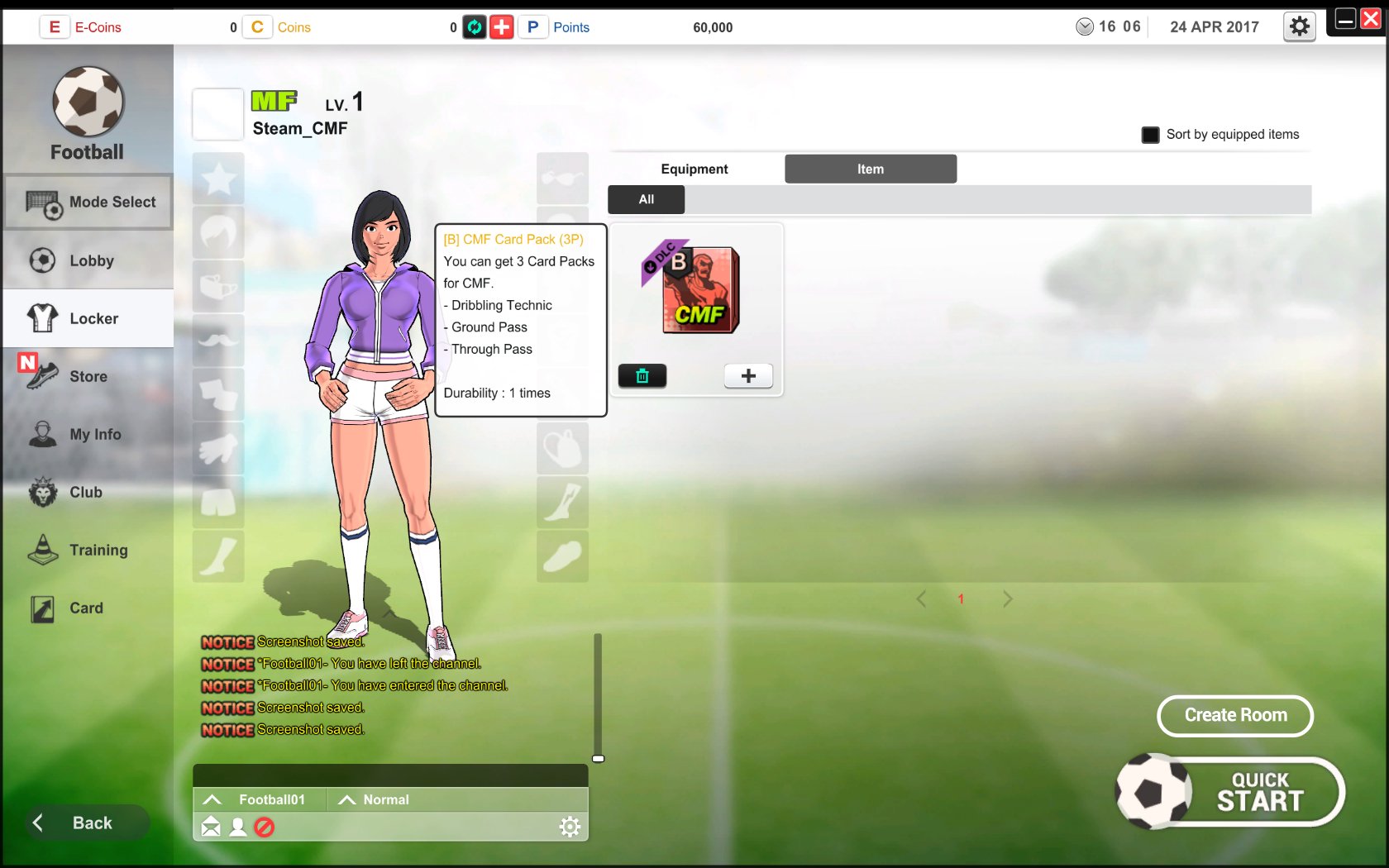 FreeStyleFootball - Card Pack (CMF) screenshot