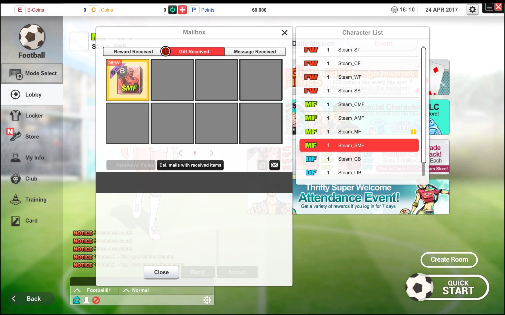 FreeStyleFootball - Card Pack (SMF) screenshot