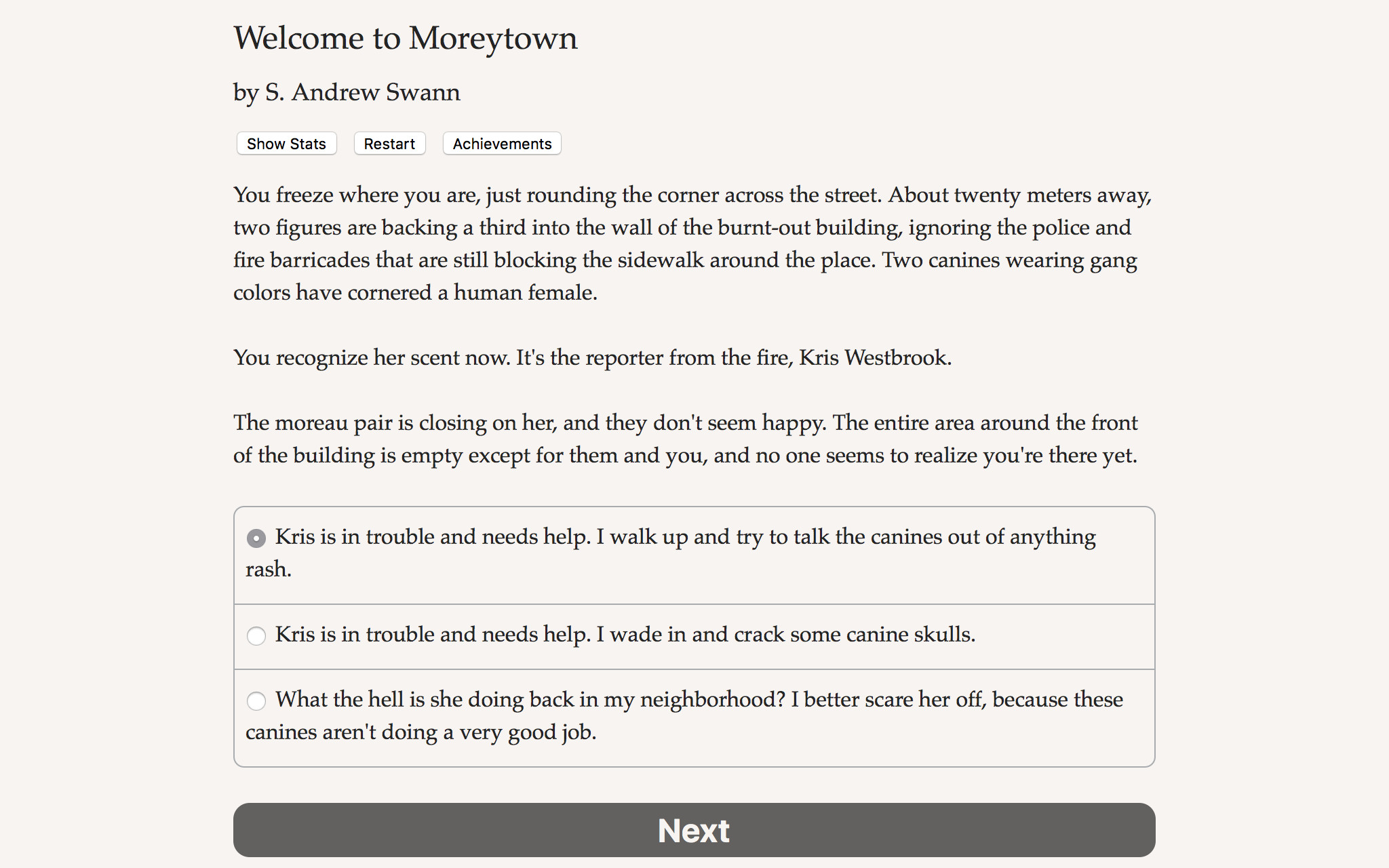 Welcome to Moreytown screenshot