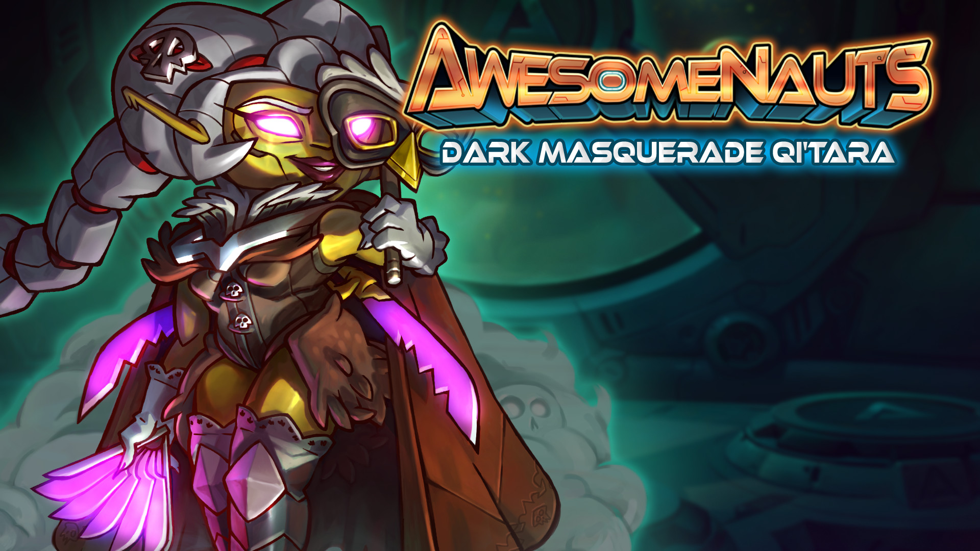 Awesomenauts - Dark Masquerade Qi'Tara Skin screenshot