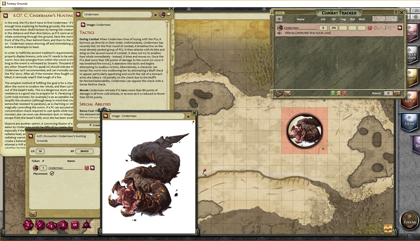 Fantasy Grounds - Pathfinder RPG - Curse of the Crimson Throne screenshot