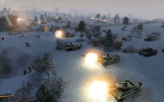 Men of War: Assault Squad features a completely new cooperative skirmish game mode with access to five different nations (Russia, Germany, USA, 