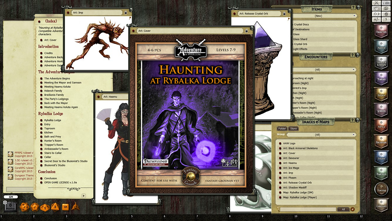 Fantasy Grounds - A17: Haunting at Rybalka Lodge (PFRPG) screenshot