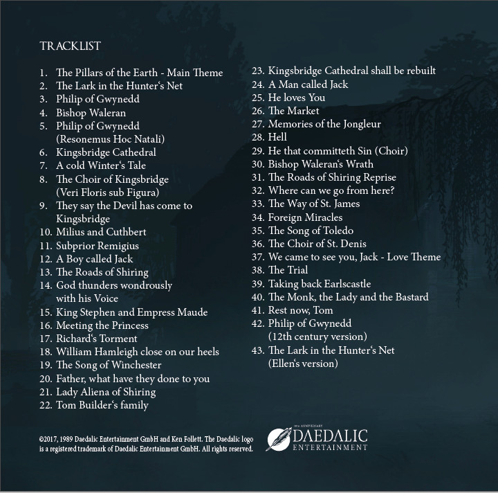 Ken Follett's The Pillars of the Earth - Soundtrack screenshot