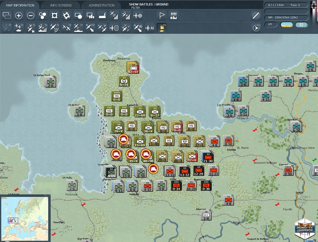 Gary Grigsby's War in the West screenshot