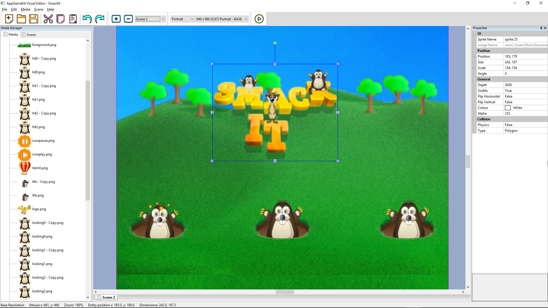 AppGameKit Classic - Visual Editor screenshot