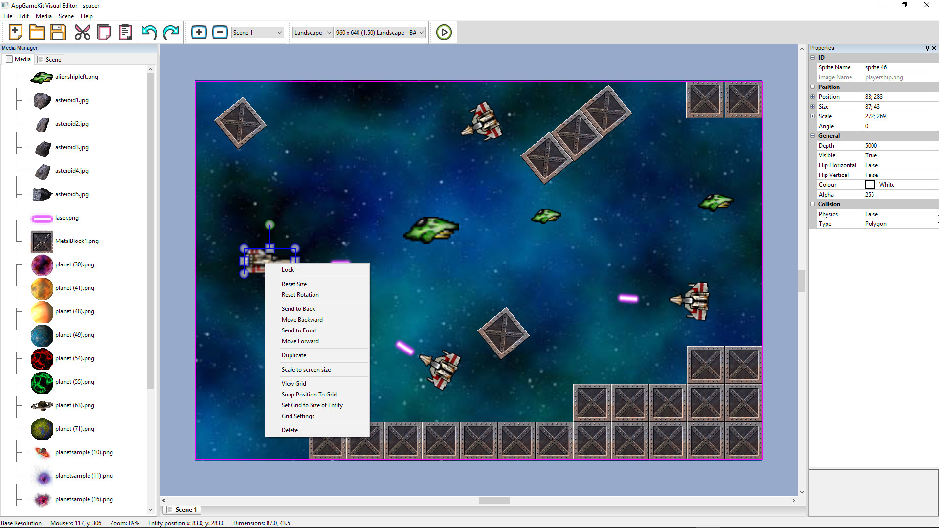AppGameKit Classic - Visual Editor screenshot
