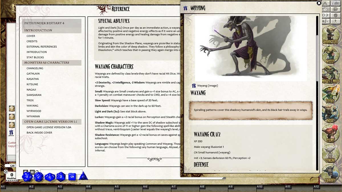 Fantasy Grounds - Pathfinder RPG - Bestiary 4 Pack (PFRPG) screenshot