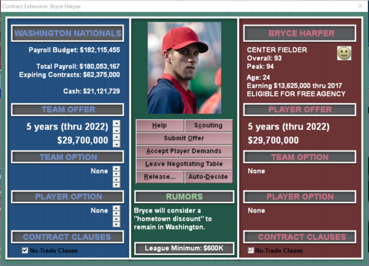 Baseball Mogul 2017 screenshot