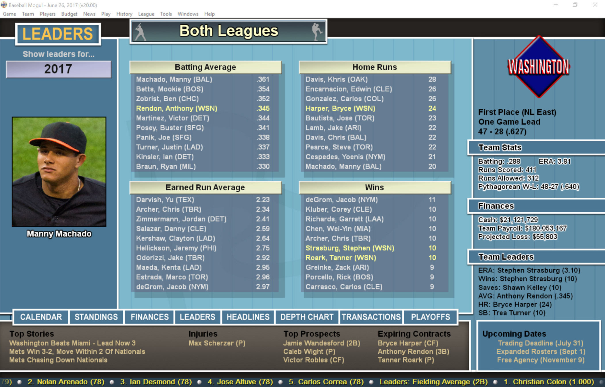Baseball Mogul 2017 screenshot