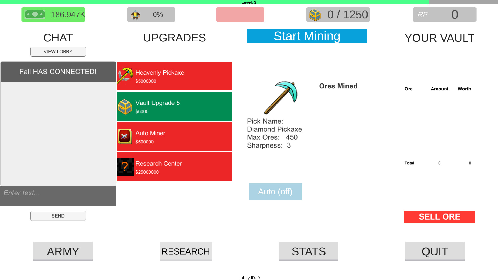 A Mining Game screenshot