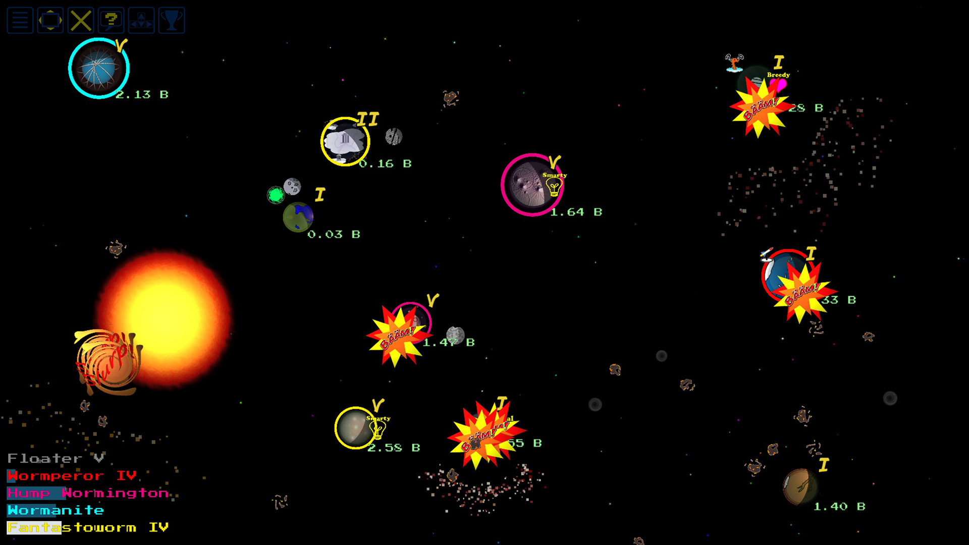 SpaceWorms screenshot