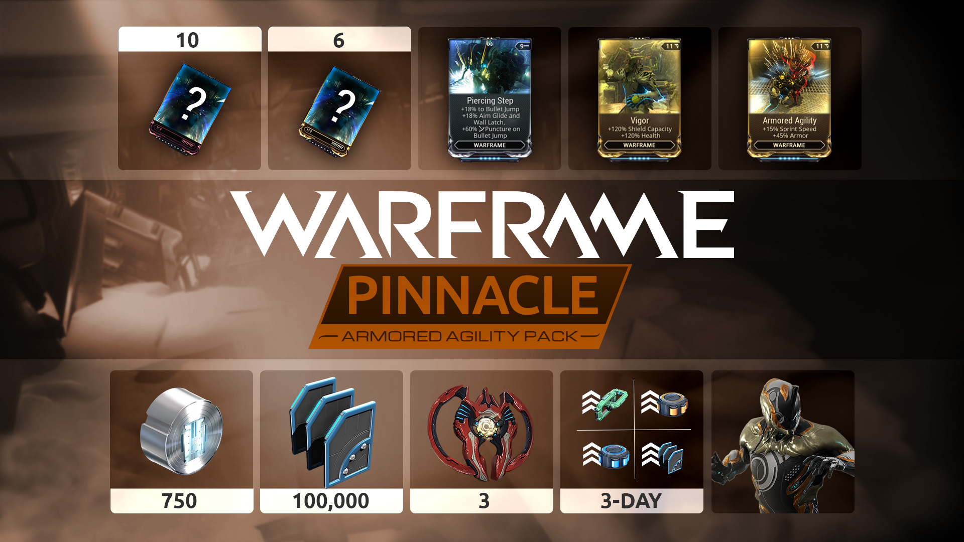 Warframe: Armored Agility Pinnacle Pack screenshot