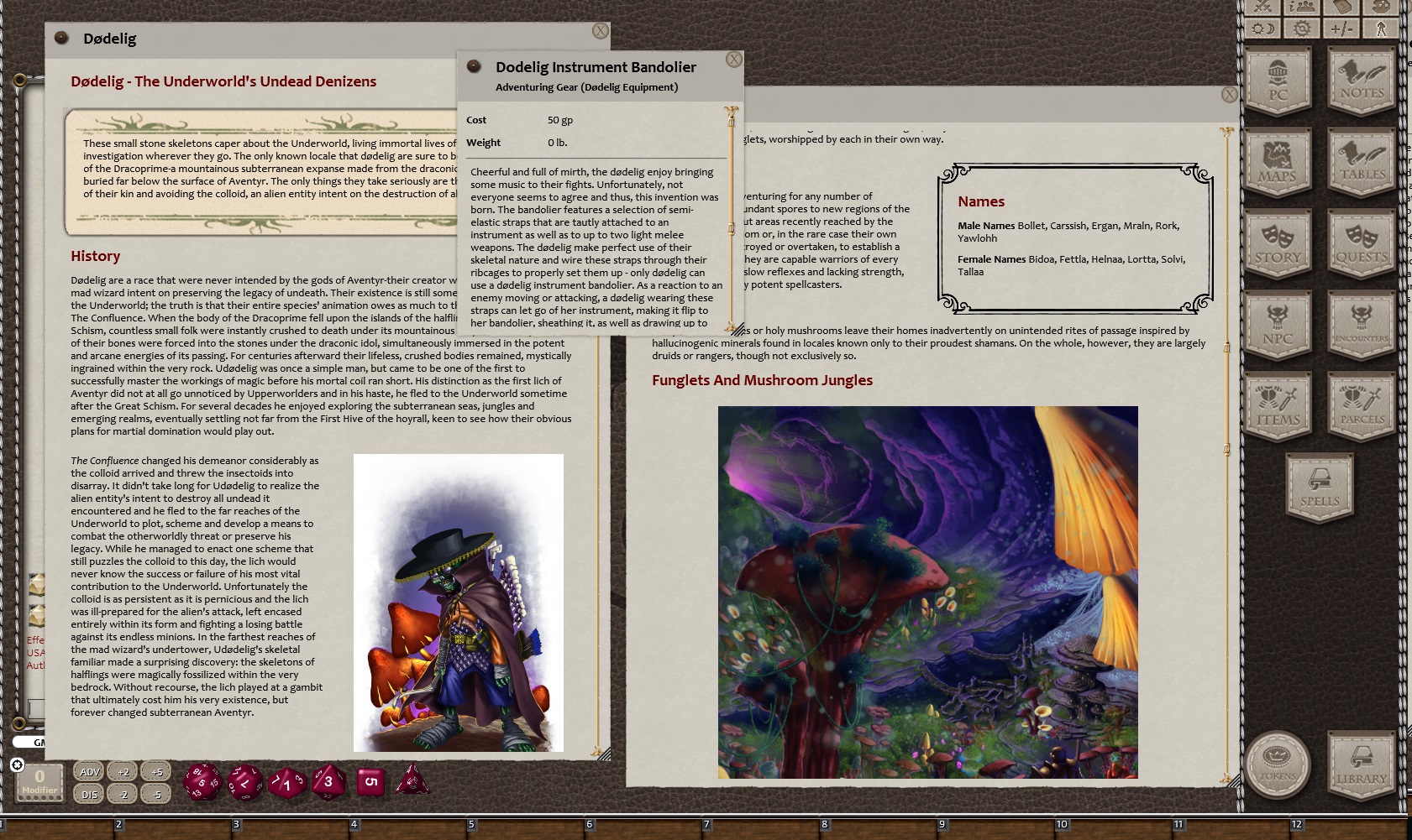 Fantasy Grounds - Underworld Races & Classes (5E) screenshot