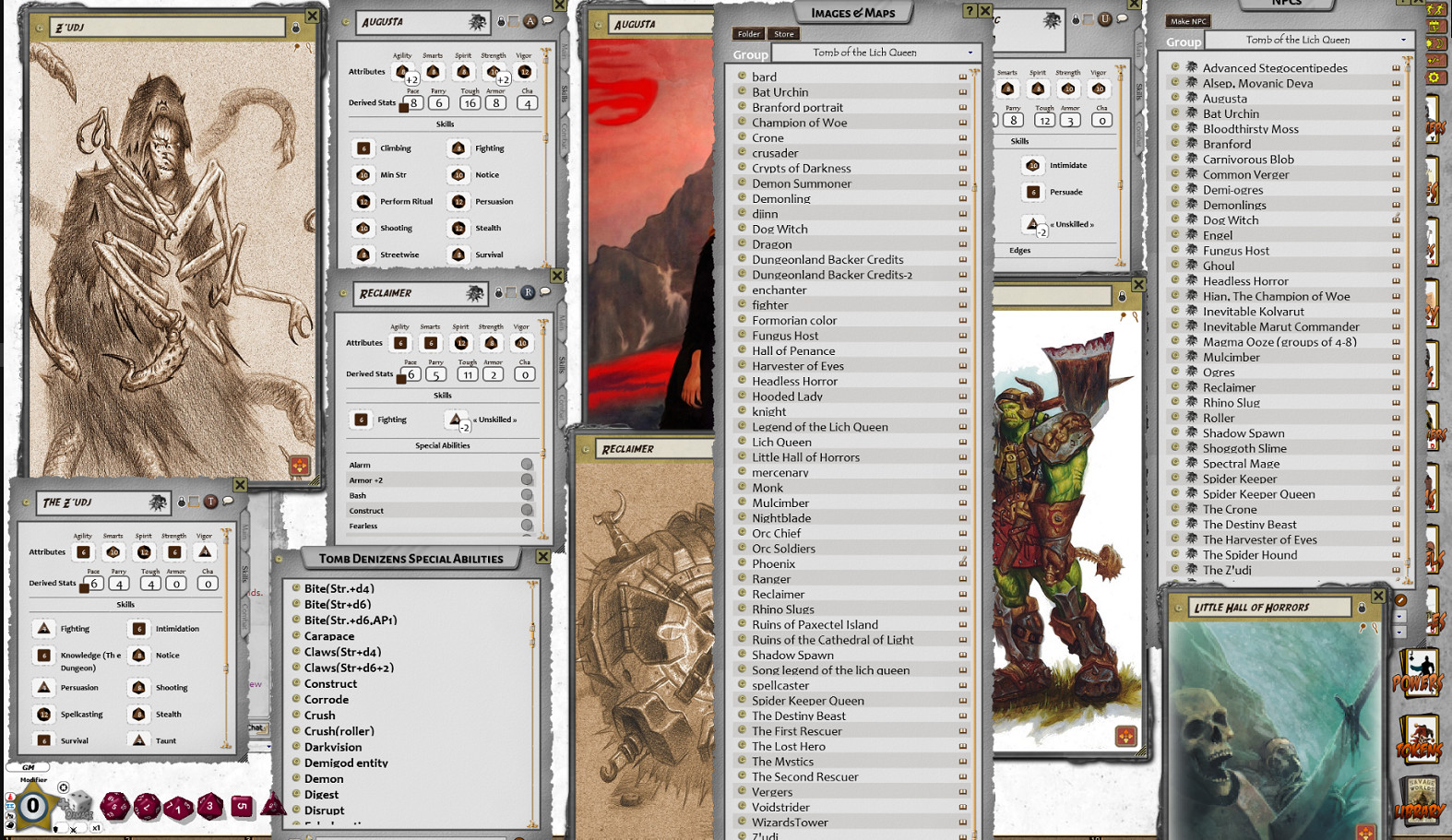 Fantasy Grounds - Dungeonlands: Tomb of the Lich Queen (Savage Worlds) screenshot