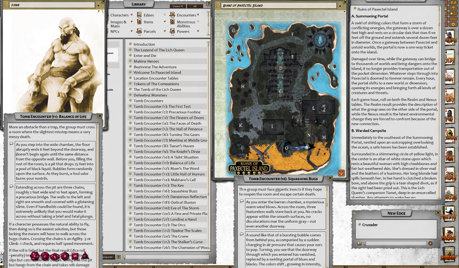 Fantasy Grounds - Dungeonlands: Tomb of the Lich Queen (Savage Worlds) screenshot