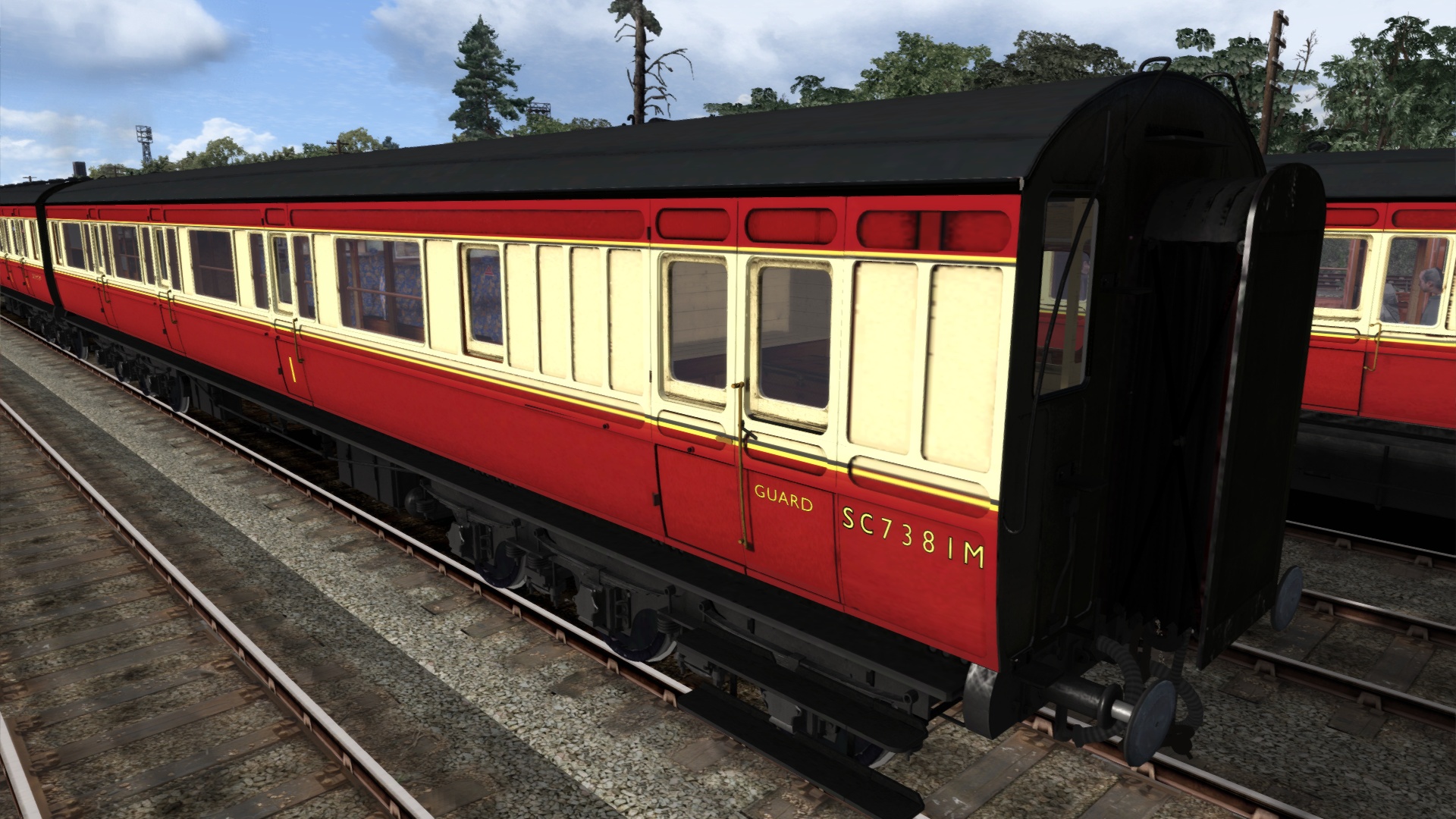 TS Marketplace: Caledonian Railway 65ft Grampian BR Crimson & Cream Coach Pack Add-On screenshot