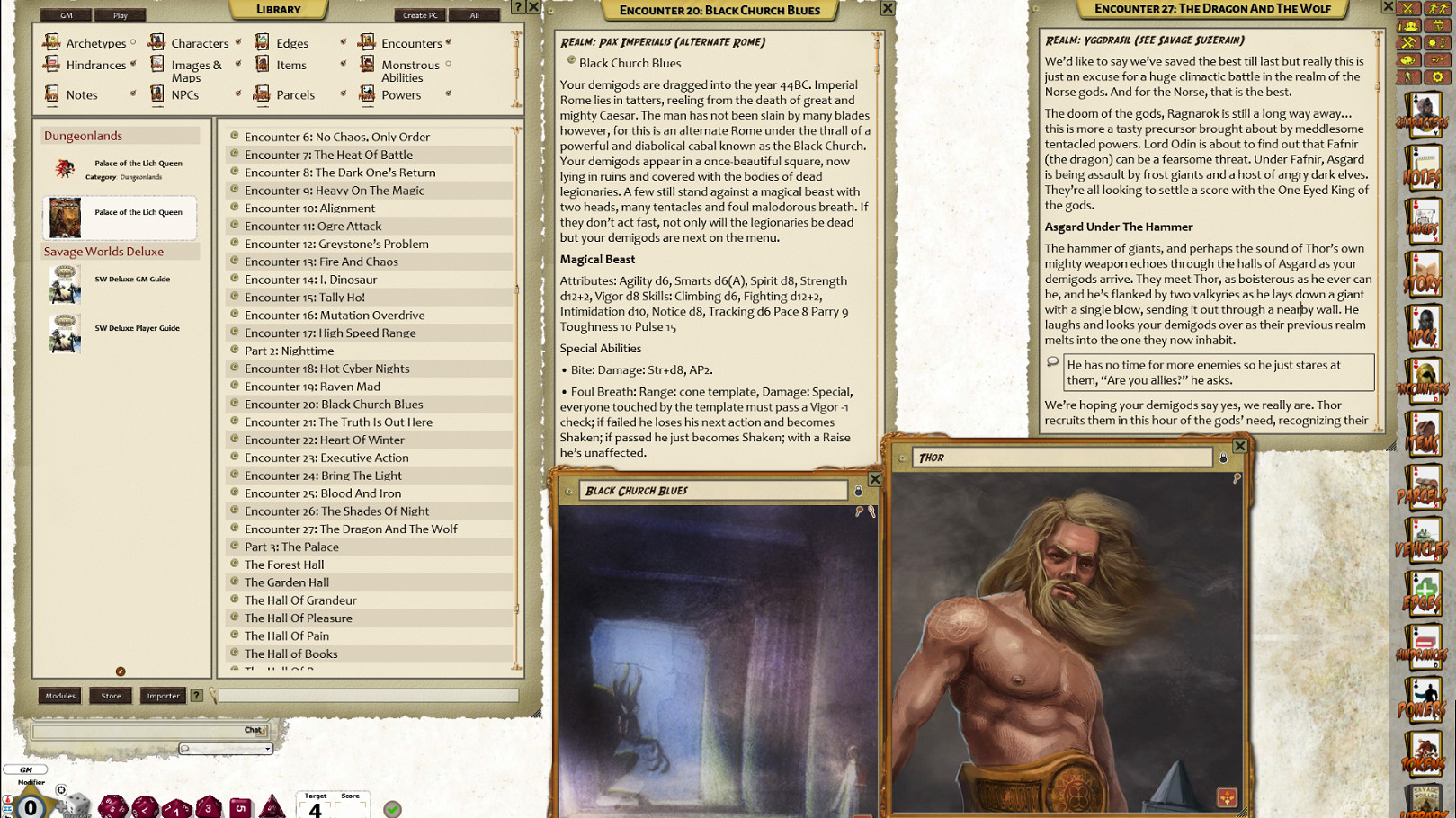 Fantasy Grounds - Dungeonlands: Palace of the Lich Queen (Savage Worlds) screenshot