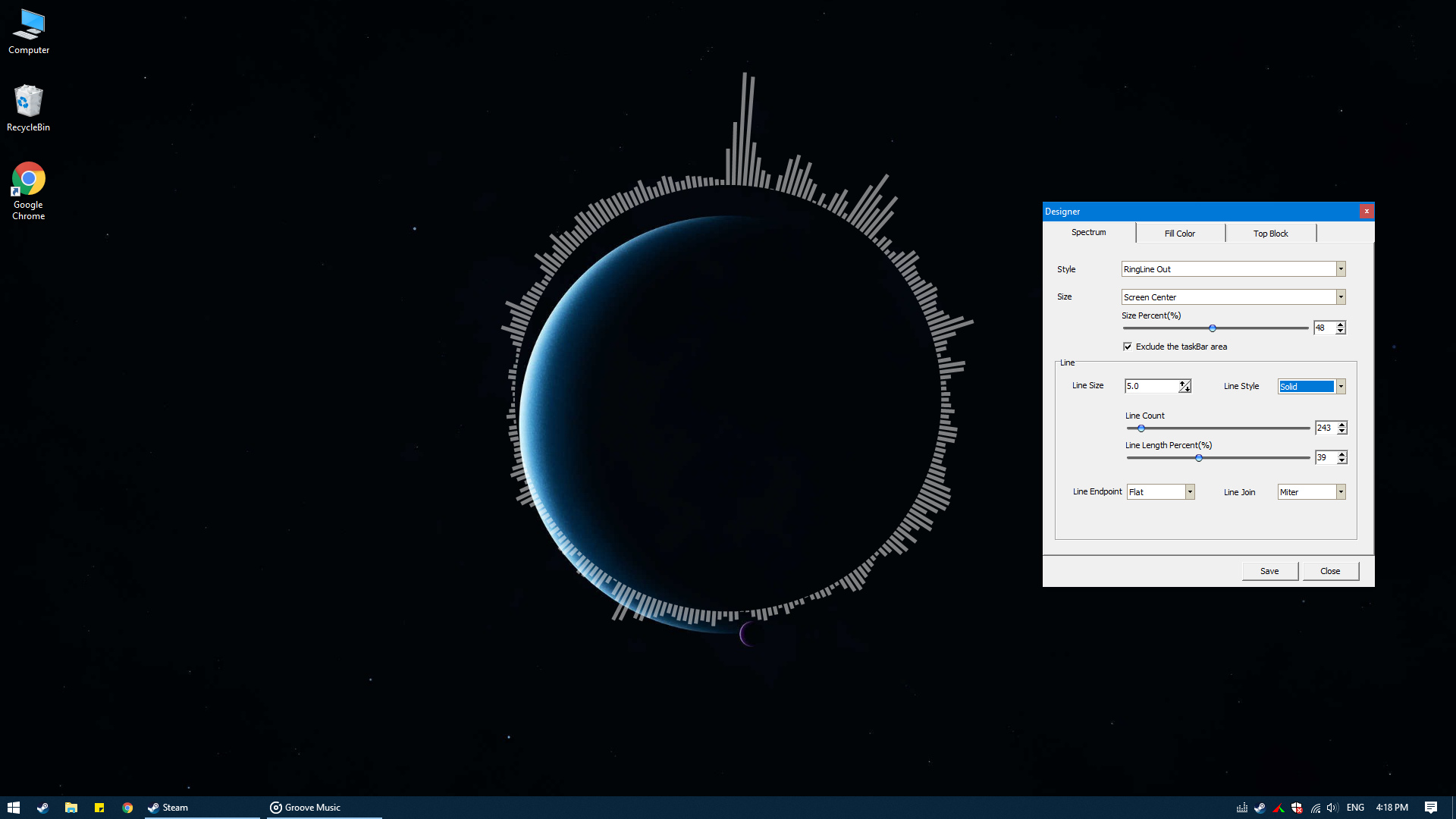 Desktop Audio Visualizer screenshot
