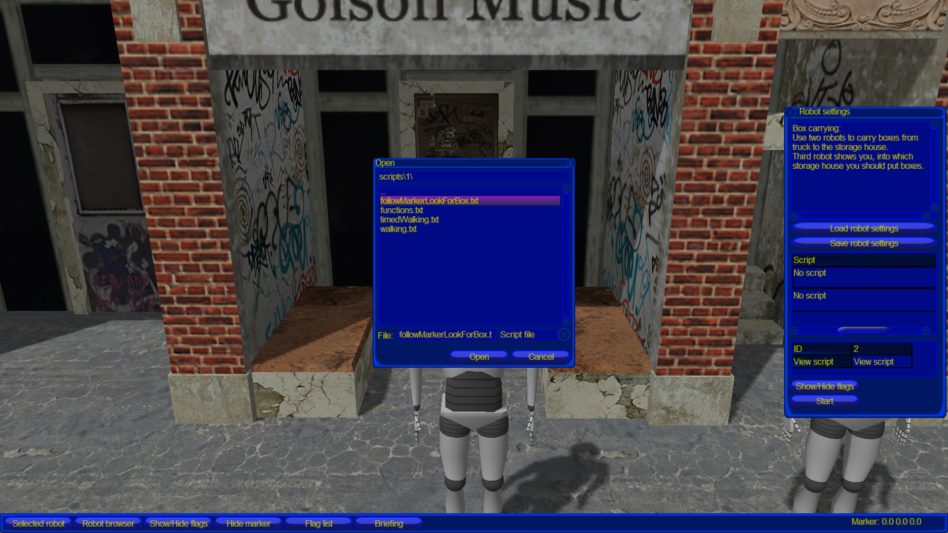 Virtual Robots - Robot programming simulator screenshot