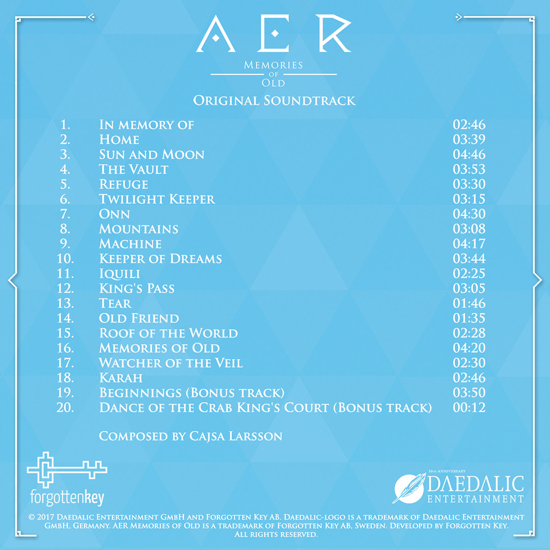 AER Memories of Old Soundtrack screenshot