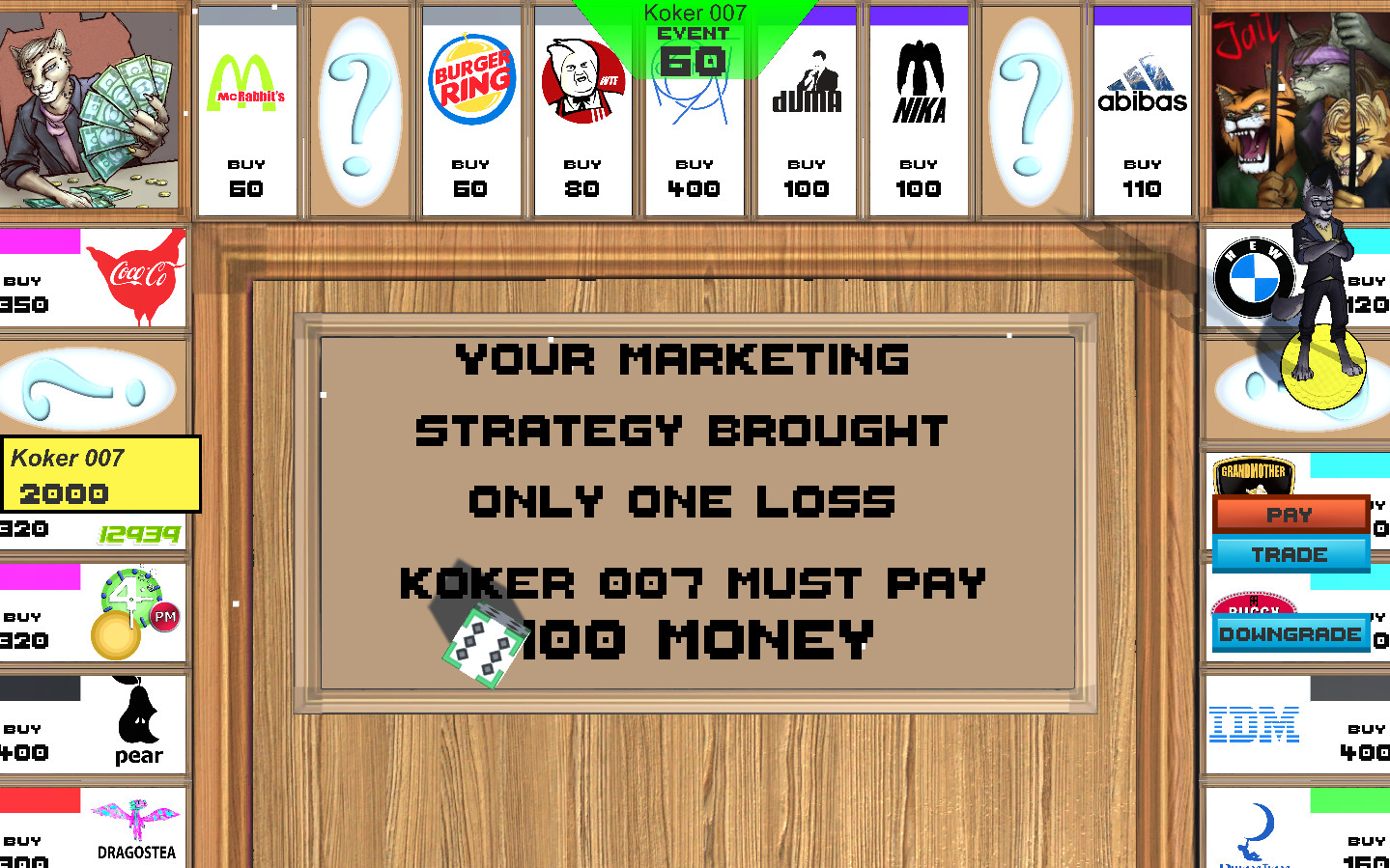 Monopolka screenshot