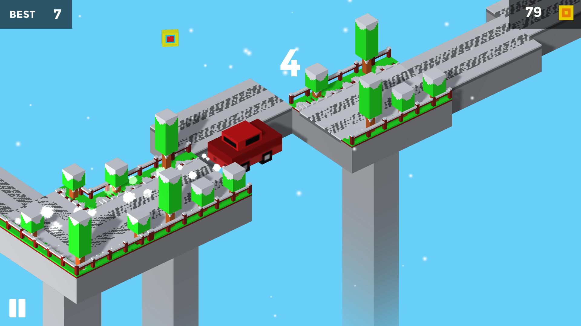 Pixel Traffic: Risky Bridge screenshot