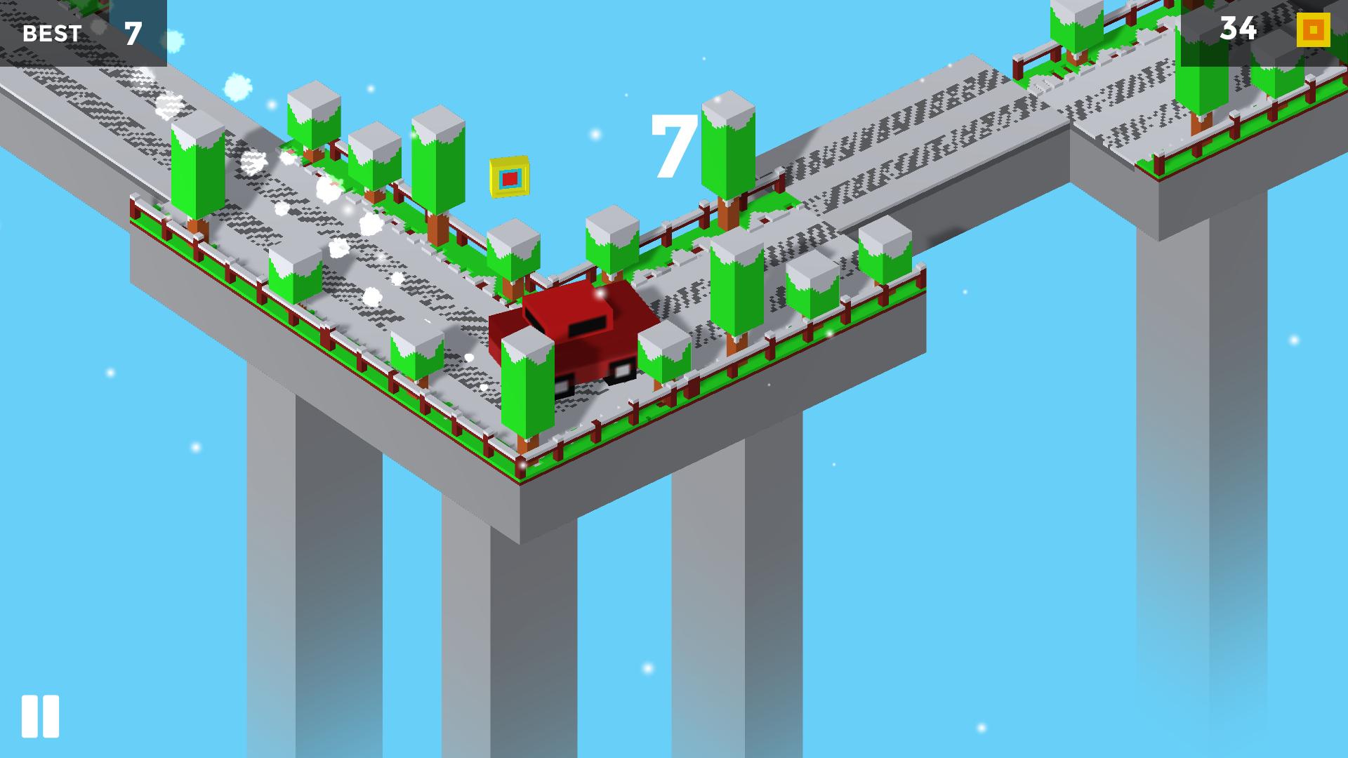 Pixel Traffic: Risky Bridge screenshot