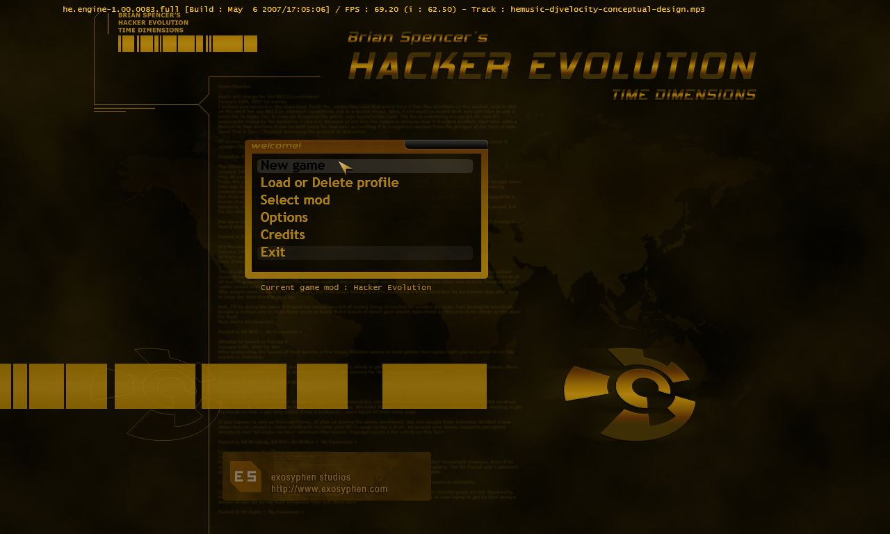 exosyphen studios, Hacker Evolution: Untold - Game Manual