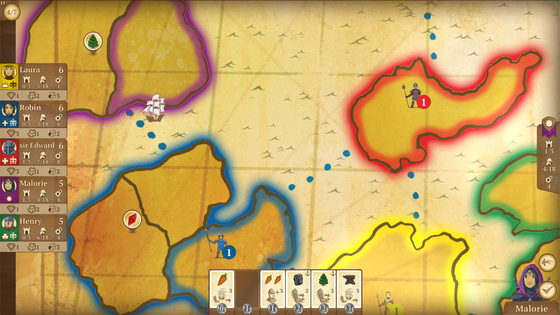 Eight-Minute Empire: Archipelago of Azra Map screenshot