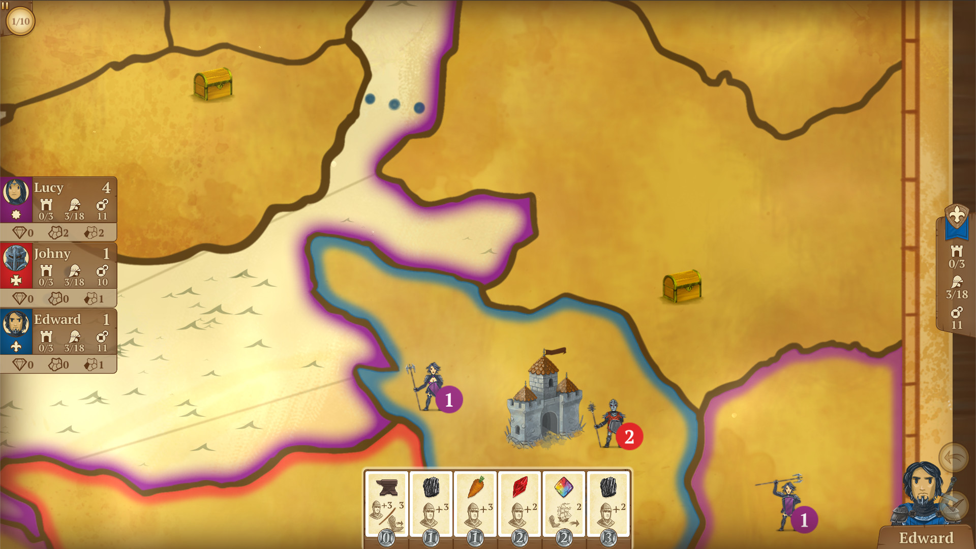 Eight-Minute Empire: Southern Plains Map screenshot