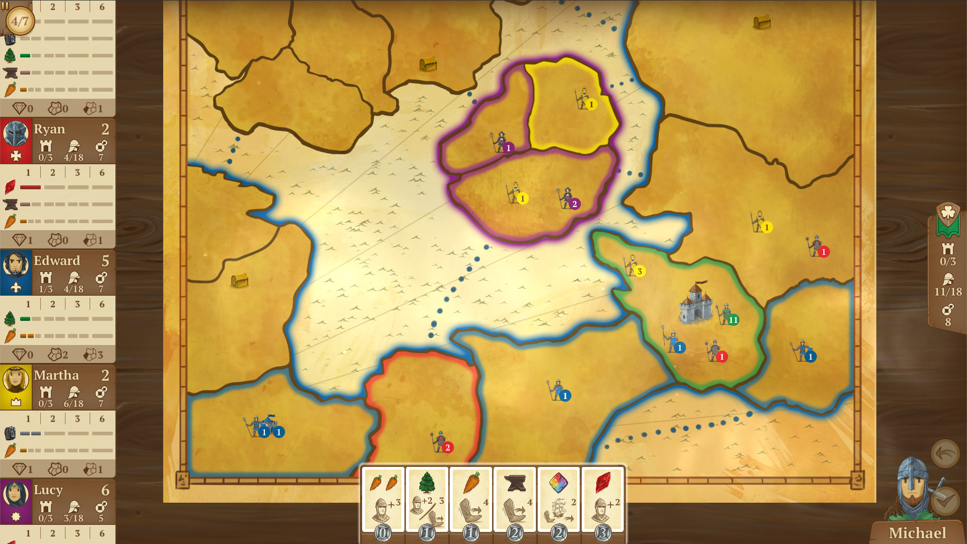 Eight-Minute Empire: Southern Plains Map screenshot